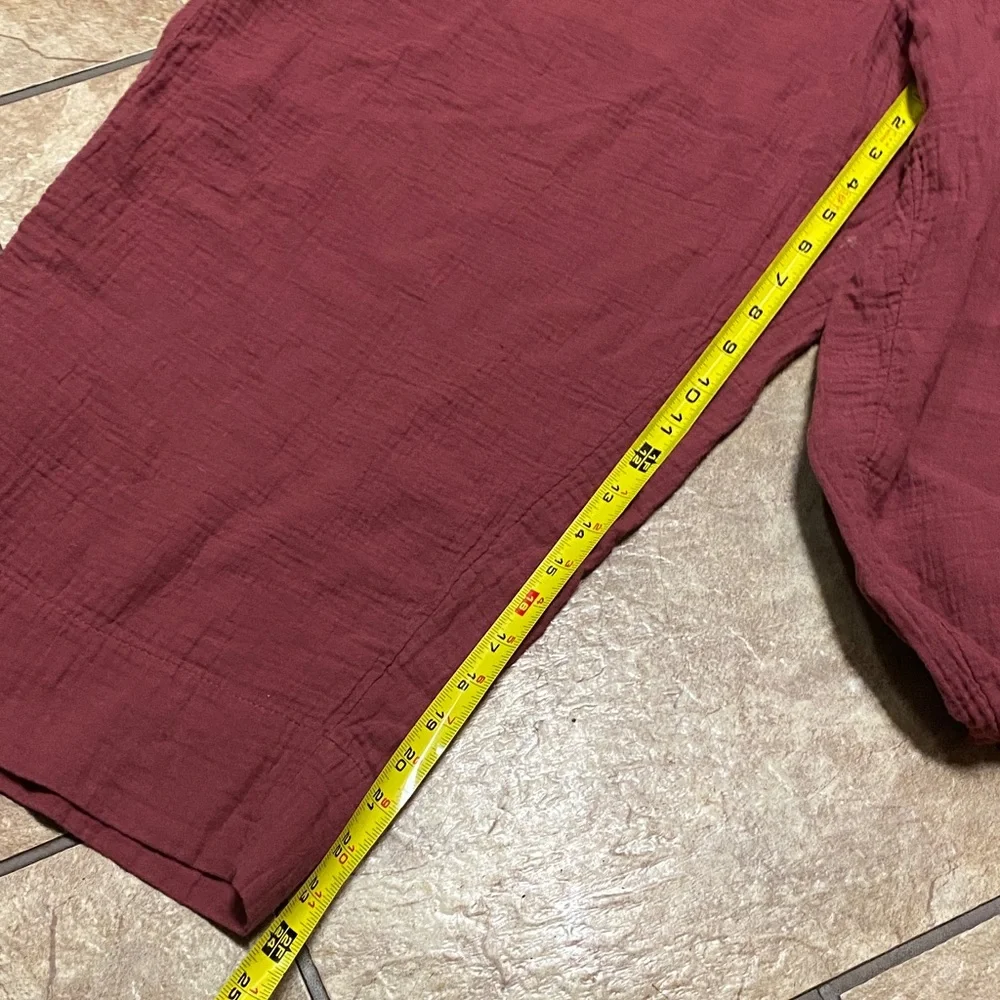Coldwater Creek 3X Comfy Cotton Burgundy Capris Stretchy Casual Athleisure - Picture 8 of 11